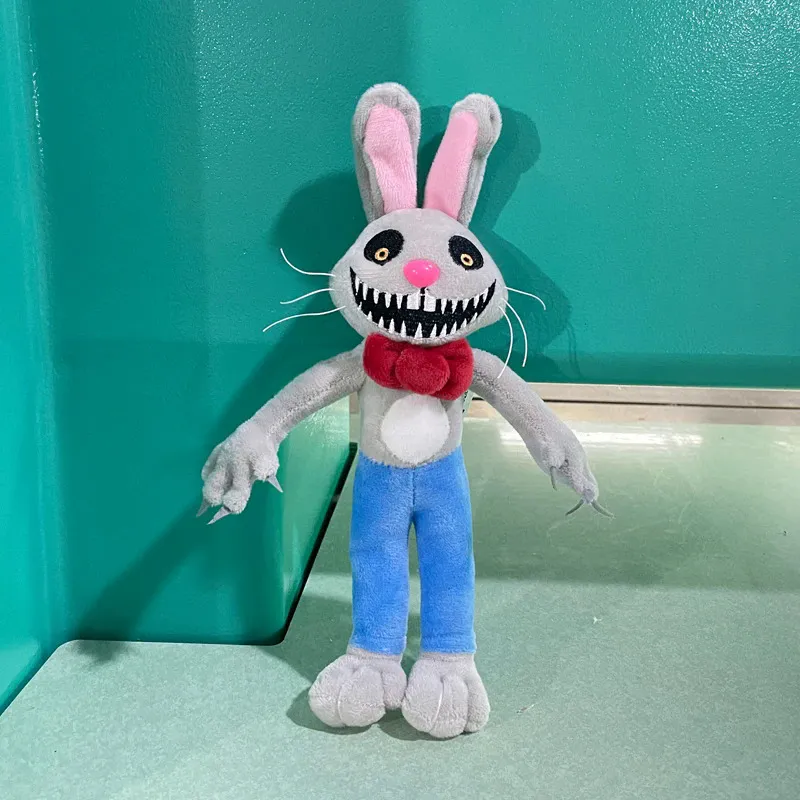 SEBNEEI,27-32cm Horror Game Mr. Hopp's Playhouse 2 Plush Toys Cartoon  Plushie Figure Rabbit Mr Hopp Soft Toy Kids Birthday Gifts 