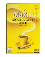 พร้อมส่ง สินค้าส่งจากไทยกาแฟมอคค่า 3 in 1 กาแฟเกาหลี / 100 ซอง / Maxim Mocha Gold 맥심모카골드 1200g