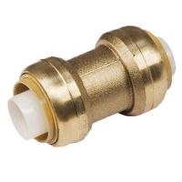 1/2 Inch (About 1.3 cm) Coupler, Press-Fit Brass Pipe Joint, PEX Pipe, Copper Quickacting Connector