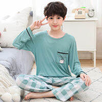 Childrens Pajamas Spring Autumn Boys Kids Clothes Sets Cartoon Big Boy Sleepwear Cute Pajamas for Girls 10 12 14 16 18 Years