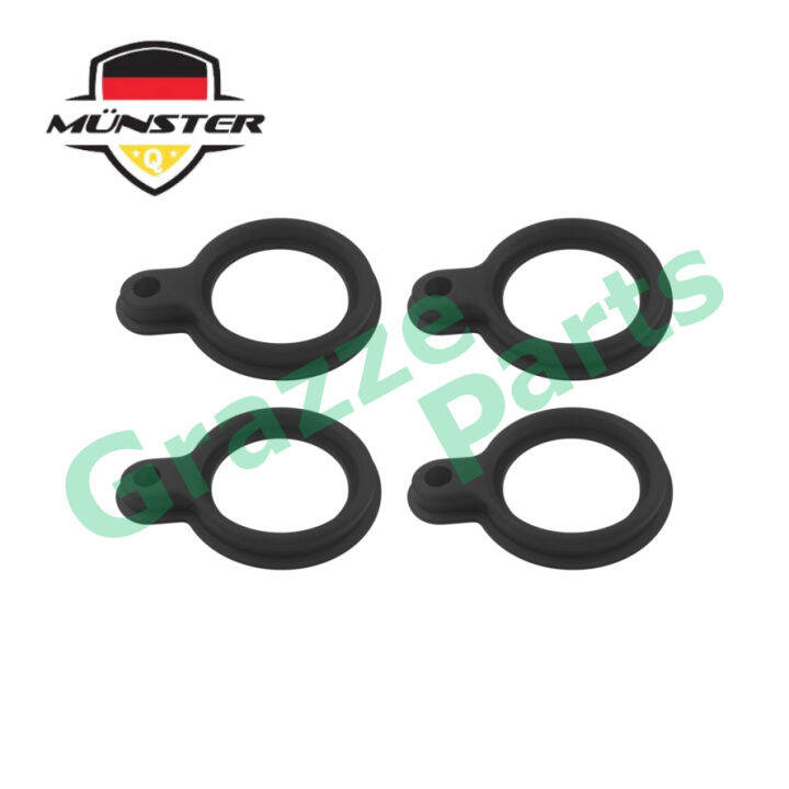 (4pcs) Münster Spark Plug O Ring Seal MD125940 for Mitsubishi VR4 VRX 2.0 EVO 1 2 3 TC DOHC 4G63