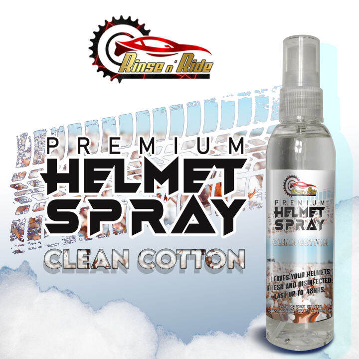 CLEAN COTTON HELMET GERM KILLING DEODORIZER ANTIBACTERIAL SPRAY RIDER'S AIDE RIDING HELMET SPRAY