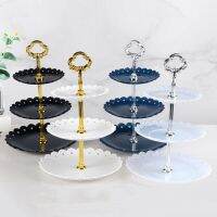 【hot】 Detachable European 3 Tier Pastry Fruit Plate Serving Dessert Holder Wedding ！ 1