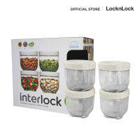 LocknLock เซตกล่องเอนกประสงค์ Dry Food Jar Set รุ่น INL301PS4