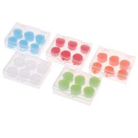 6PCS Earplugs Protective Ear Plugs Silicone Soft Waterproof Anti-noise Earbud Protector Swimming Showering Water Sports Accessories Accessories