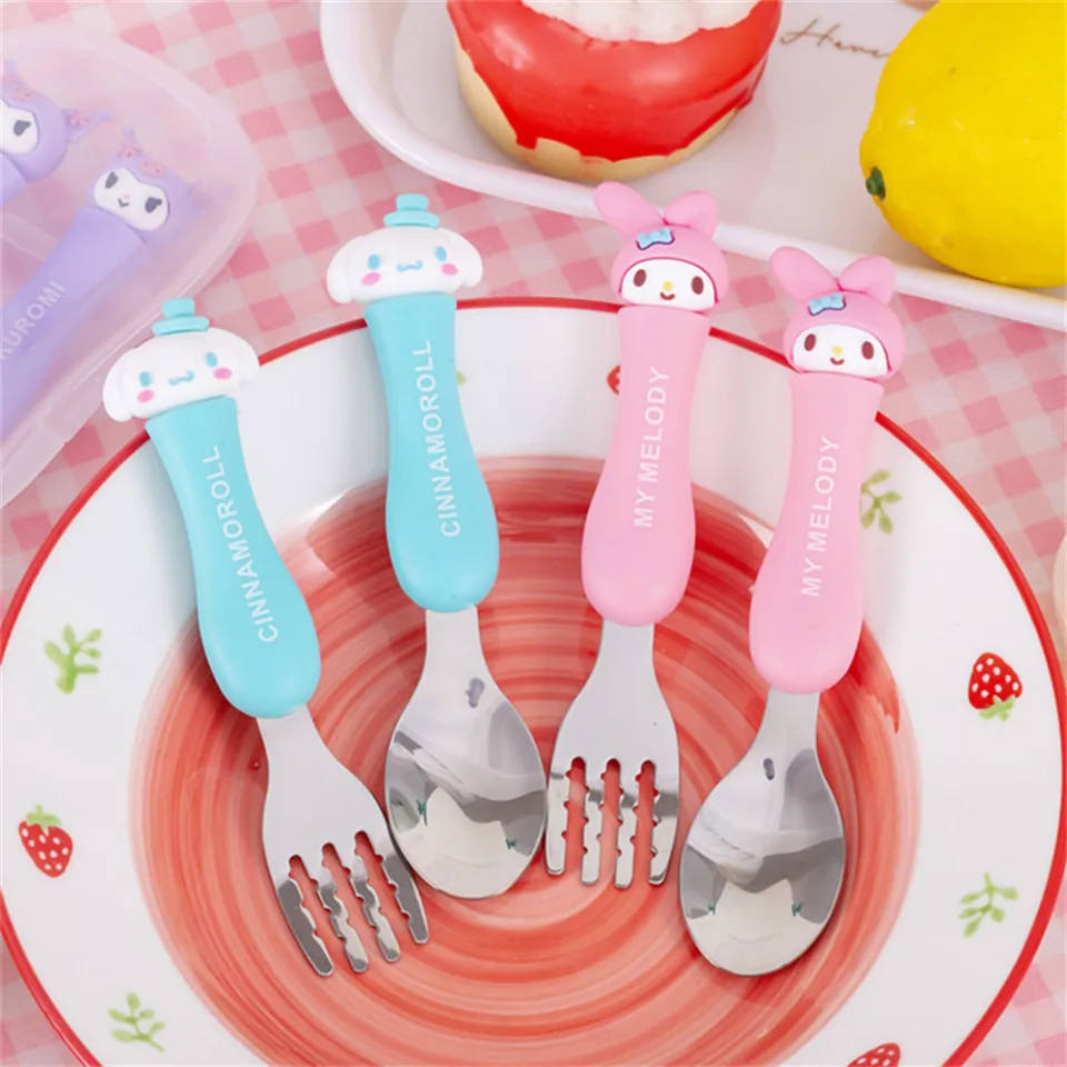 Kuromi Kids Spoon & Fork Set