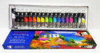 สีอะคริลิค แบบหลอด  Acrylic Paint 18 สี ST Professional