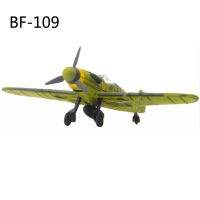 1/48 Scale BF-109 Assemble Fighter Model Toys Building Block Bricks Flanker Combat Aircraft Wolrd War Random Color