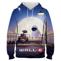 Sudadera con estampado 3D de Disney para hombre y mujer, ropa de calle con estampado de dibujos animados de Walle, chándal de gran tamaño para niño y niña, Primavera