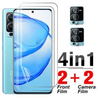 4in1 Camera Lens Soft Glass For Vivo V25 Pro V25E Y35 4G Clear Screen Protector For Vivov25 Vivov25e Vivoy35 25pro Hydrogel Film