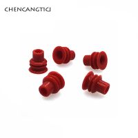 【DT】 hot  100 Pcs Car Connector Red Rubber Pisse Ring Seal Coil 2.2 MM Wire Harness Rubber Plug for Waterproof