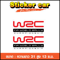 สติ๊กเกอร์ติดรถยนต์ WRC สติ๊กเกอร์แต่งรถยนต์ สติ๊กเกอร์รถยนต์ สติ๊กเกอร์ติดข้างประตู 2 ชิ้น PVC กันน้ำ ทนแดด เกรดA