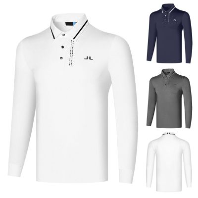 Titleist J.LINDEBERG TaylorMade1 W.ANGLE PXG1 UTAA DESCENNTE PEARLY GATES 卐  Golf long-sleeved T-shirt mens tops GOLF casual all-match POLO shirt outdoor quick-drying non-ironing