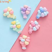 LANZEONT 30pcs Cabochon ลูกโป่งสี บอลลูนความรัก เรซิน กิ๊บติดผมเครื่องประดับ DIY มินิมินิ อุปกรณ์เสริมเสริม งานฝีมือตกแต่งงานปาร์ตี้ สมุดเก็บภาพ