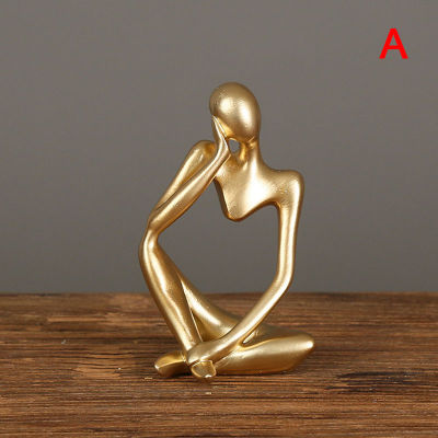 Nordic Abstract Thinker Statue Resin Figurine Home Decor Crafts Sculpture Gifts