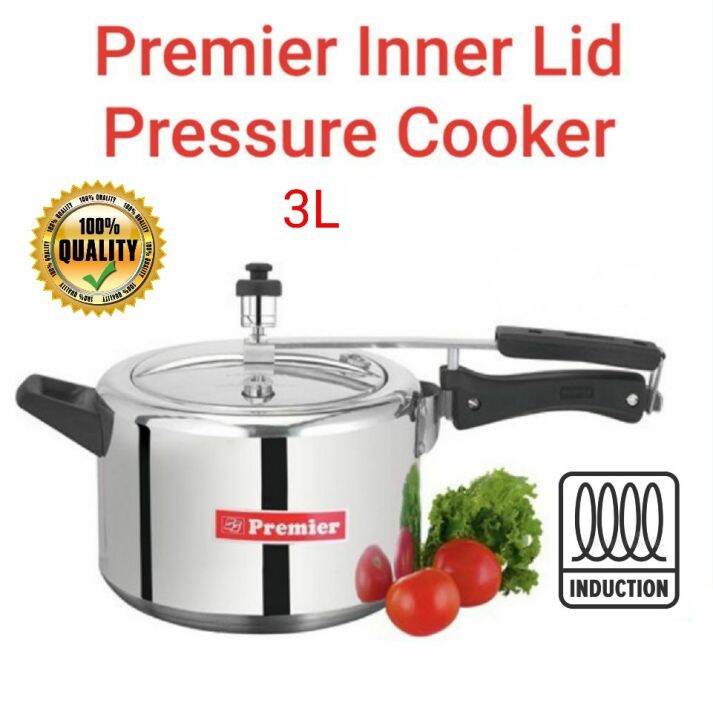 Premier Inner Lid Induction Bottom Aluminum Pressure Cooker 3Liter Lazada