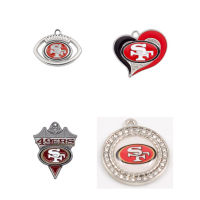 20pcslot Football Sport Teams San Francisco Charms 49ers Pendant for Bracelet Necklace Earrings Jewelry Making Accessories