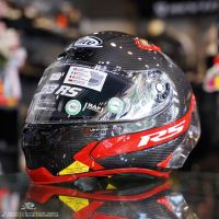 หมวกกันน็อคเต็มใบทรงสปอร์ต X-LITE รุ่น X-803RS ลาย HOT LAP Carbon RED