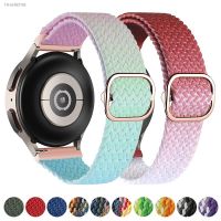 ▥✒△ 20mm 22mm Braided Solo Loop Strap for Samsung Galaxy Watch 5/4 44mm 40mm/5 Pro 45mm Nylon Bracelet Watch 4 Classic 46 42mm Band