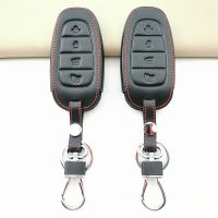 ▬❈ For Hyundai Tucson Solaris Sonata Hybrid Nexo NX4 Santafe DN8 2020 2021 Carrying Leather Car Smart Fob Key Case Holder Cover