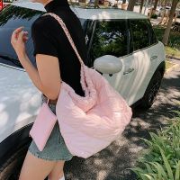 8 Colors Carlyning Style Cozy Soft M Womens Bag Jennie Cos Cloud Bag New Fashion Space Cotton Bag Large Capacity Rhombus Hobo Bag Shoulder Bag for Women 【JULE】