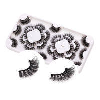 ขนตาปลอมหนาธรรมชาติ18คู่ชุด Crisscross Curly Hand Made Mink Fake Lashes Eye อุปกรณ์แต่งหน้า10เซ็ตล็อต DHL