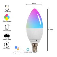 【Big-promotion】 kallidora Boaz หลอดไฟเทียนไขอัจฉริยะไวไฟ E12แอพ E27 E26 E14ควบคุม Alexa Echo Google Home Tuya สมาร์ทไฟ Led กลางคืนหรี่แสงได้