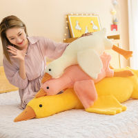 40-135cm Cartoon Stuffed Wings Duck Throw Pillow Plush Toys Fluffy Sleep Pillow Cute Animal Stuffed Swan Goose Pillows Soft Dolls Floor Mat Kids Girls Birthday GiftБольшой белый гусь