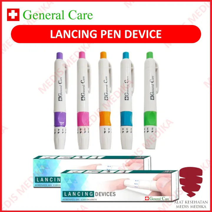 Lancing Device Bekam Pen Lancet Alat Ambil Sample Darah General Care Lazada Indonesia