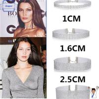 BOAGAUL ของขวัญวันวาเลนไทน์เครื่องประดับคอเครื่องประดับคู่สร้อยคอ Rhinestone Choker Collar