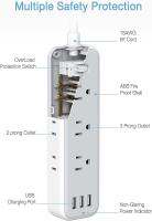 Philippines Feet Extension Charging for Room 6 Multi Ports Extension Cord Station Outlets 3 Way 6 Portable Plug Outlets, Essentials Extension Plug Dorm Desktop and USB Power 6 Cruise Flat Mini Ship with Strip Cord 6 Socket Travel Nightstand