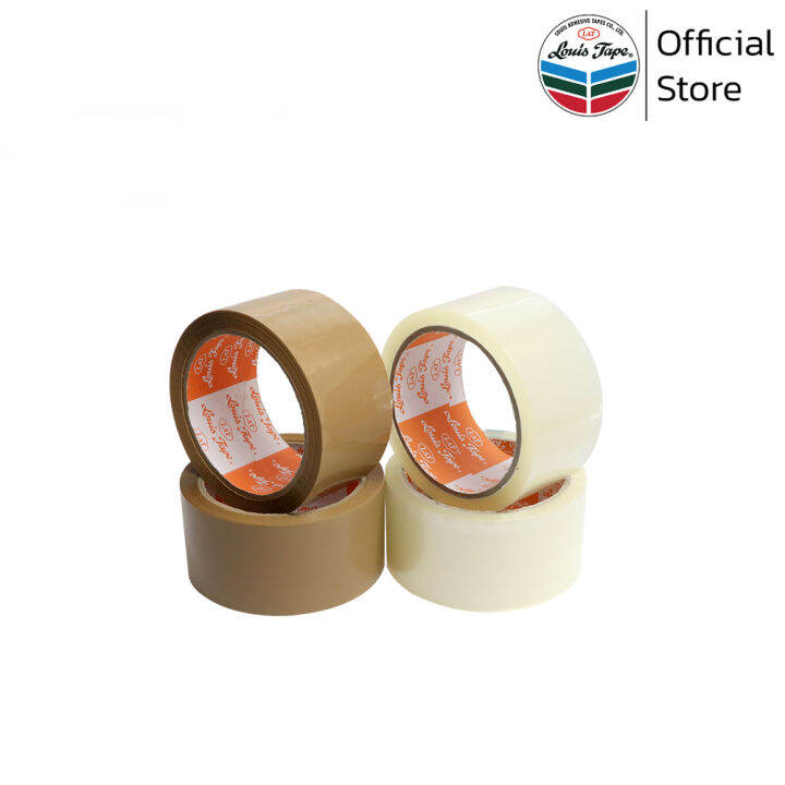 louis-tape-เทปโอพีพี-เทปปิดกล่อง-opp-tape-50mic-2-นิ้ว-x-45-หลา-สีใส-กาวสังเคราะห์-72-ม้วน-ลัง