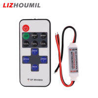 LIZHOUMIL รีโมทคอนโทรลตัวควบคุมหรี่แสงไฟ5-24V,รีโมตคอนโทรล11คีย์