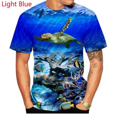 2022 New Fashion Cute Sea Turtle 3D Print Men/Women T-shirt Casual Funny Graphic Short Sleeve Tee XS-5XL