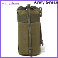 Wangzhansi กระเป๋าขวดน้ำ Molle แนวยุทธวิธีกระเป๋ากาต้มน้ำแบบพกพากระเป๋าสำหรับไปตั้งแคมป์กลางแจ้ง