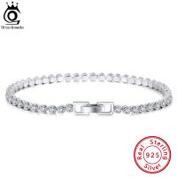 ORSA JEWELS 925 Sterling Silver Tennis celet For Women 2.53.0mm Bezel Setting Cubic Zirconia Handmade celet Jewelry SB115