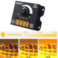 ♀㍿✒ DC 12V 24V LED Dimmer Switch 30A 360W Voltage Regulator Adjustable Controller For LED Strip Light Lamp LED Dimming Dimmers