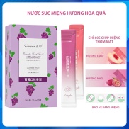 Nước súc miệng hương hoa quả, Hộp 20 gói nước súc miệng thơm mát