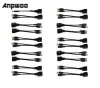 ANPWOO 20Pcs (10คู่) POE Adapter Cable Passive Power Over Ethernet PoE Injector + Splitter Kit Screened Switch POE