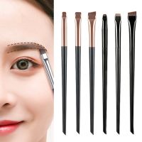 3pcs/set Eyebrow Eyeliner Brush Flat Ultrathin Eyebrow Contour Makeup Brushes Eyeliner Lying Silkworm Brush Makeup Tools Makeup Brushes Sets