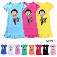 COD SDFGDERGRER Baju Mr. Bean Summer hot sale childrens casual pajamas dresses childrens loose party dresses childrens wear