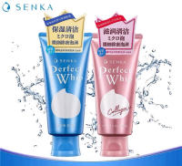 Senka Perfect Whip Foam Collagen WHITE CLAY ACNE CARE [มีครบทุกสูตร] 120g โฟม โฟมล้างหน้า สกินแคร์ บำรุงผิวหน้า skincare