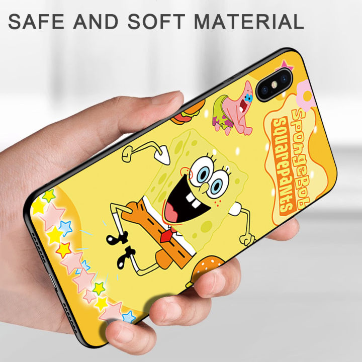 ggk-สำหรับ-oppo-a58-4g-แหวนใส่นิ้วสายคล้องการ์ตูน-spongebob-น่ารัก-squarepants-spong-bob-เคสใส่โทรศัพท์เคส-tpu-ซิลิโคนนิ่ม