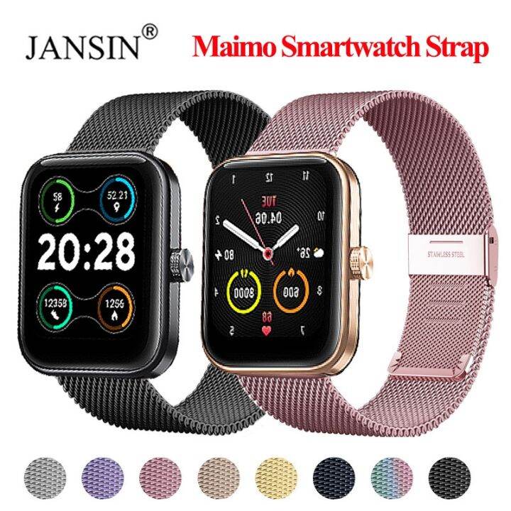 a-creative-สร้อยข้อมือ-milanese-correa-สำหรับ-maimo-smartwatch-สายสแตนเลสสำหรับ-xiaomi-maimo-นาฬิกาสายรัดข้อมือสร้อยข้อมือห่วงโลหะ