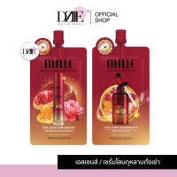 MILLE Rose Cordy Serum &amp; Booster Essence มิลเล่ บูสเตอร์ เซรั่ม ถั่งเช่า เอสเซนส์ ผิวเต่งตึง ผิวสวย เรียนเนียน เปล่งปลั่ง น้ำโสม กุหลาบ น้ำตบ ซองแดง 6g