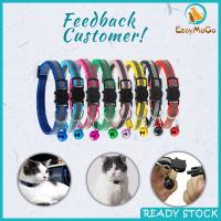 [EasyMoGo][Ready Stock] Small Collar Dog Collar Puppy Collor Patch Collar Cat Single Footprint Collar Polyester Bell Collar Cat Buckle Collar Traction Collar