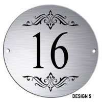 DIY House Number 4 X Styles House 5MM Aluminium Composite Sign Plaques Door Number Sign Personalised Plate 2 Sizes Signage