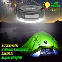 10000mAh Rechargeable Camping Lantern Portable Outdoor Camp Light Magnet Emergency Light Hanging Tent Bulb Powerful Work Lamp