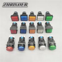 16mm LA16-11 Push Button Switch Self-locking/Latching Self-reset/Momentary 3 Pin NO+NC 1A/250VAC Blue Green Red Yellow White  Power Points  Switches S