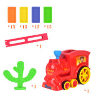 2021Domino Rally Train Model Kids Children Gift Lights Sound Toys Game UK Colorful Rainbow Red Transparen Blocks Pack Education